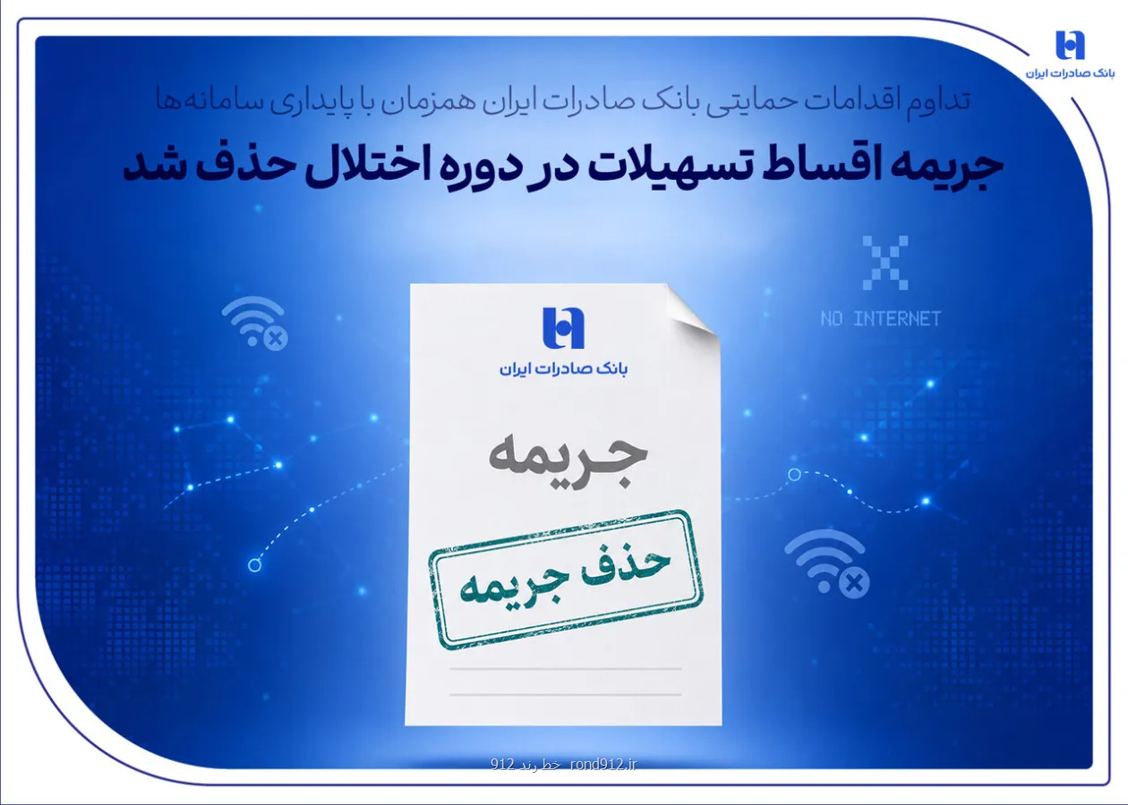 ادامه اقدامات حمایتی بانک صادرات ایران همزمان با پایداری سیستم ها